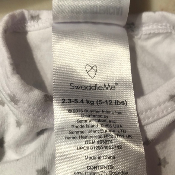 Swaddleme Zip Up Swaddle for 5-12 lbs (0-3 months) - Picture 7 of 8